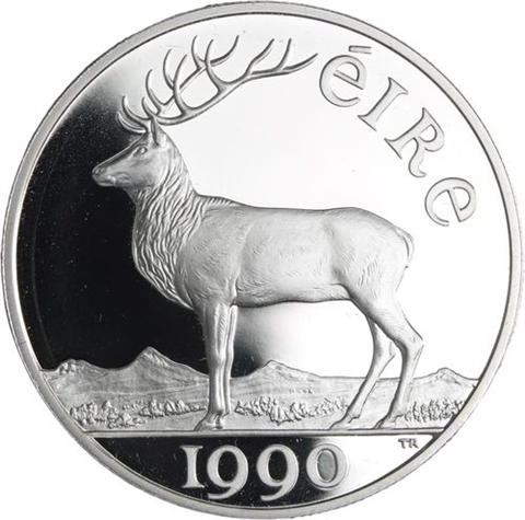 Irland-10 Ecu-1990-AGpp-Hirsch-RS