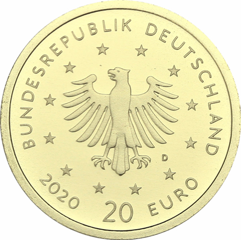 Deutschland-20-Euro-2020-Weißstorch