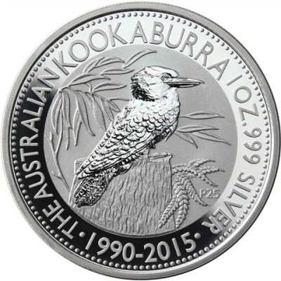 Australien 1 DOllar 2015 Stgl. Kookaburra Serie Eisvogel I