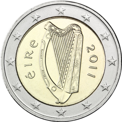 Irland-2-Euro-2011-Keltische-Harfe-RS
