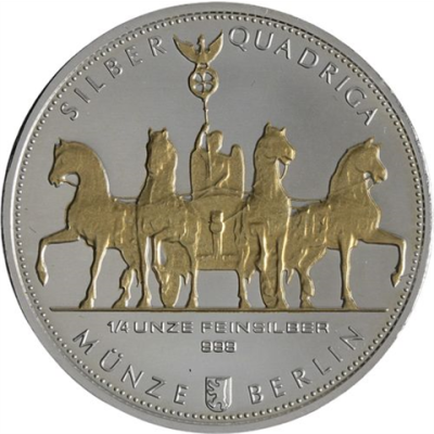 Deutschland-1-4 Unze-2015-FD-vergoldet-Quadriga-RS