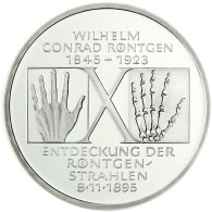 Deutschland 10 DM Silber 1995 Stgl. Wilhelm Korad Röntgen