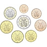 Euro KursMünzen von 2018 aus dem Vatikan Papst Wappen von Franziskus