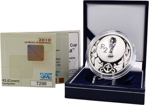 Südafrika-2 Rand-2010-FIFA-AGpp-Etui