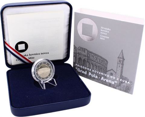 Kroatien-2 Euro-2025-PP-Pula Arena-Etui