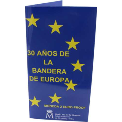 Spanien-2Euro-2015-PP-Flagge-Coincard