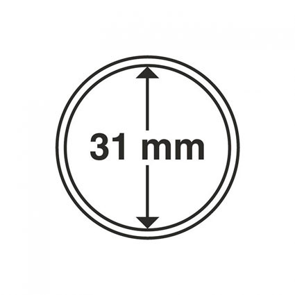 325003 - 10 Münzenkapseln -Innendurchmesser 31 mm 