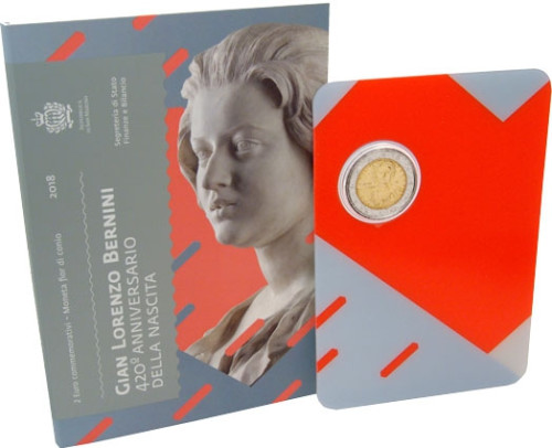 2 Euro Gedenkmünze San Marino 2018 420. Geburtstag von Gian Lorenzo Bernin bestellen sammeln 