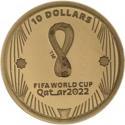 Solomon Islands-10 Dollar-2022-AUpp-Fifa World Cup Qatar-RS