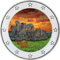 Malta 2 Euro Farbmünze 2017 bfr. Hagar Qim 