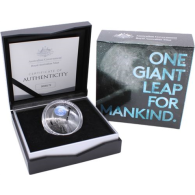 Australien-5 dollar-2019-AGpp-Moon landing-Mond landung-Etui