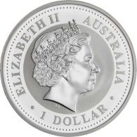 Australien-1 Dollar-2008-AGstgl-Kookaburra-Goldveredelung-VS