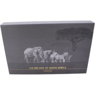 Tschad-10x5000 Francs-AU-Big Five-Etui