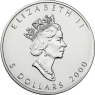 Kanada 5 Dollars 2000 Stgl. Maple Leaf - Privy Millenium II