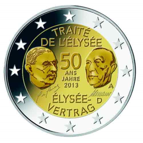 Deutschland-2-Euro-2013-Elysee-Vertrag-PP-RS