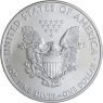 USA-1 Dollar-2010-AGstgl-Silver Eagle-Diamant-Farbe-Rot-VS