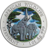 Sambia-5000Kwacha-2003-AGstgl-Elefant-Farbe-RS