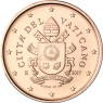 Vatikan Kursmuenzen 1 Cent 2017 Wappen Papst Franziskus 