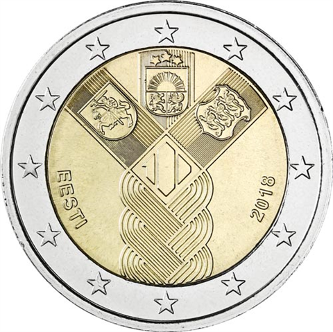 Estland-2-Euro-2018-100JahrebaltischeUnabhängigkeit-RS