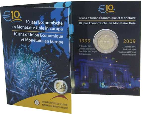 Belgien 2 Euro 2009 stgl. WWU Blister