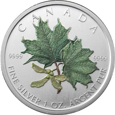 Kanada 5 Dollar 2002 stgl. Maple Leaf an Farbe-I