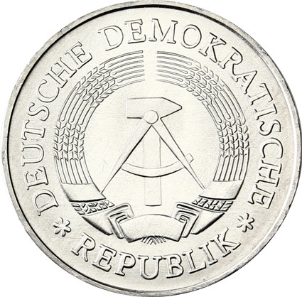 Kursmuenzen DDR 1 Mark 1989 