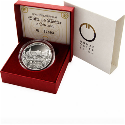 Österreich-10-Euro-2006-Silber-PP-Göttweig-Etui