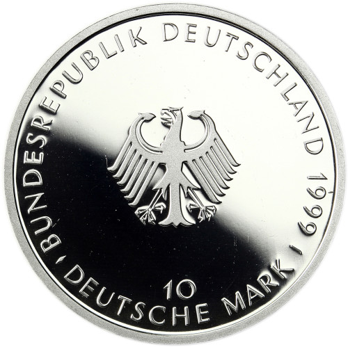Deutschland 10 DM Silber 1999 PP 50 Jahre Grundgesetz Mzz. komplett A bis J