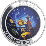 Kanada-25 Dollar-2015-AG-Wounded Bears-Farbe-RS