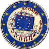 Slowakei-2-Euro-2015-bfr,-30-Jahre-Europaflagge-in-Farbe