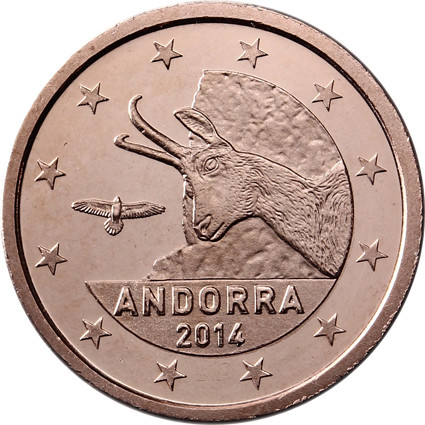 Andorra Muenzen selten 2014