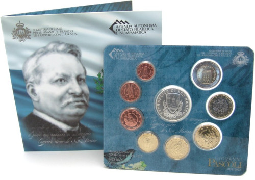 SanMarino-8,88Euro-2012-CuNiAgStgl-Pascoli