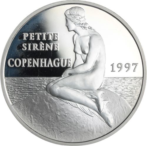 Frankreich-15 Euro 100 Francs-1997-AGpp-Meerjungfrau Copenhagen-RS