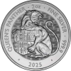 Großbritannien-5 Pfund-2025-AGstgl-Queens Panther-RS