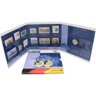 Deutschland-2Euro-Briefmarken-2020-Schloss Sanssouci-Folder