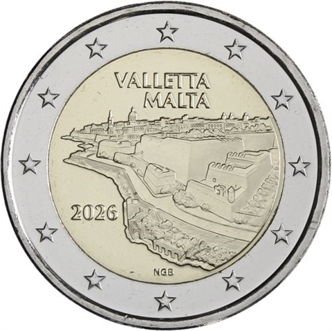 Malta-2 Euro-2026-Stgl-Valetta-Coincard