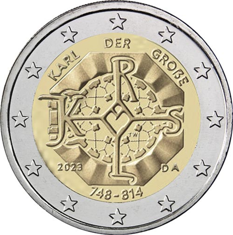 Deutschland-2Euro-2023-Karl-der-Große-A