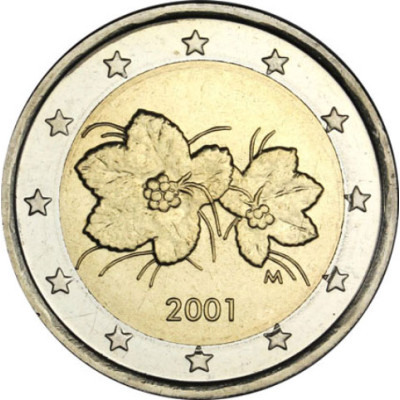 Finnland 2 Euro Kursmünze von  2001  Moltebeere