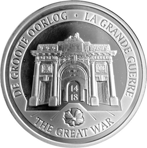 Belgien-10Euro-2014-AgPP-Weltkrieg-Etui