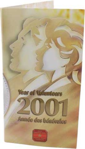 Kanada-10cent-2001-AG-Year of Volunteers-Folder RS