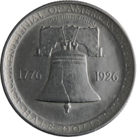 USA-HalfDollar-50centsilber-1926vz-150.JahrestagDerUnabhängiskeit-RS