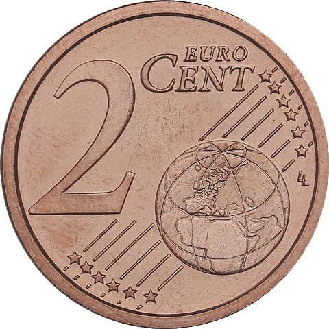 Vatikan Kursmünzen 2 Cent 2003 Stgl. Papst Johannes Paul II