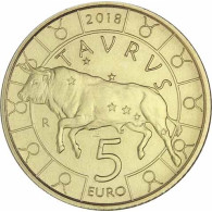 San Marino 5 Euro 2018 Sternzeichen - Stier Taurus  Zodiac Serie Sternzeichen Bronze Tierkreiszeichen 
