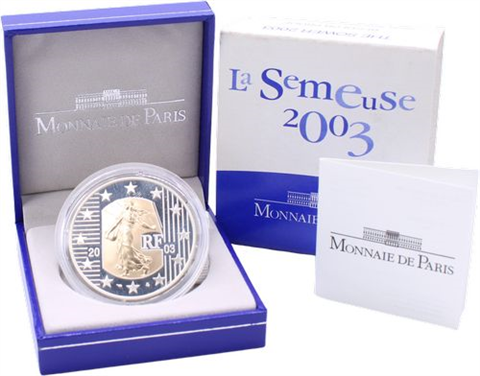 Frankreich-5 Euro-2003-AUAGpp-Säerin-RS