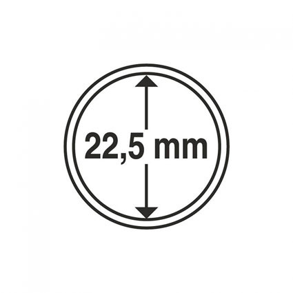 320006 - 10 Münzenkapseln  Innendurchmesser 22,5 mm 