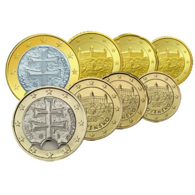 Slowakei Kombi Angebot 10- und 20- und 50 Cent  und 1 Euro 