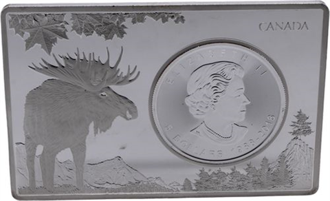 Kanada-5 Dollar MapleLeaf in Barren-1988-2018-AGpp-VS