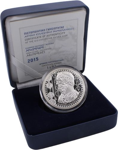 Griechenland-10 Euro-2015-AGpp-Archimedes-RS