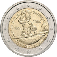 Vatikan 2 Euro Gedenkmünze  2006  Schweizer Garde im Folder