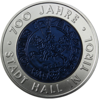 Österreich-25-Euro-2003-Hgh-Stadt-Hall-in-Tirol-II